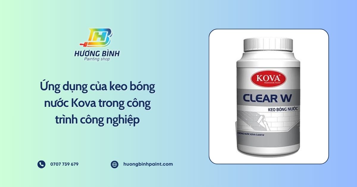 Ứng dụng của keo bóng nước Kova trong công trình công nghiệp