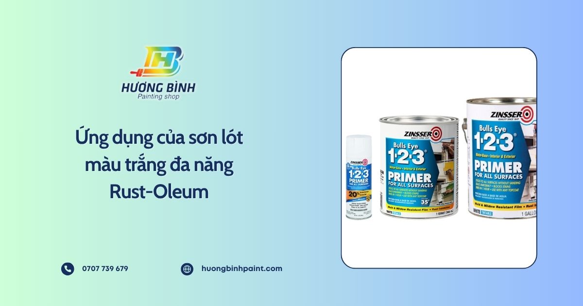 Ứng dụng của sơn lót màu trắng đa năng Rust-Oleum