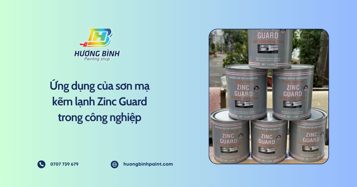 Ứng dụng của sơn mạ kẽm lạnh Zinc Guard trong công nghiệp