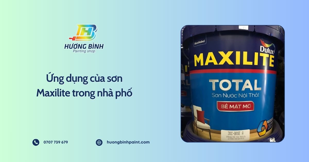 Ứng dụng của sơn Maxilite trong nhà phố
