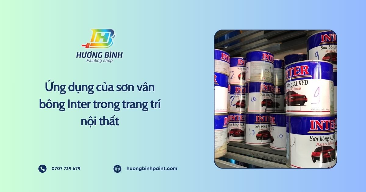 Ứng dụng của sơn vân bông Inter trong trang trí nội thất