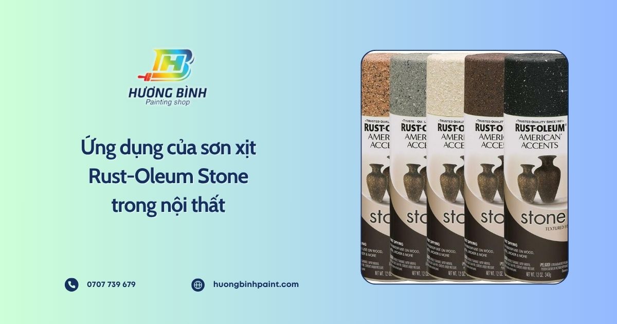 Ứng dụng của sơn xịt Rust-Oleum Stone trong nội thất