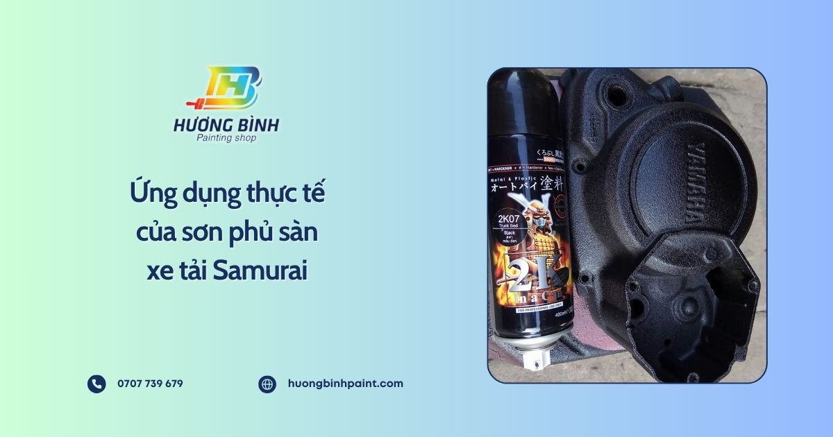 Ứng dụng thực tế của sơn phủ sàn xe tải Samurai