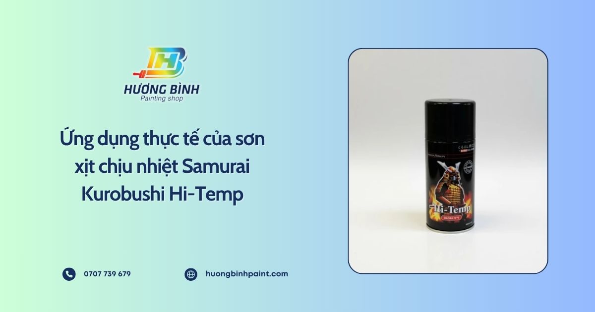 Ứng dụng thực tế của sơn xịt chịu nhiệt Samurai Kurobushi Hi-Temp