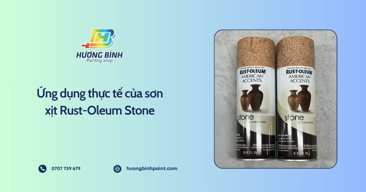 Ứng dụng thực tế của sơn xịt Rust-Oleum Stone