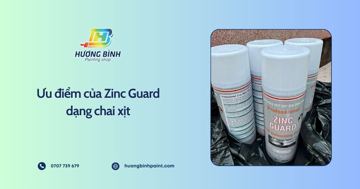 Ưu điểm của Zinc Guard dạng chai xịt