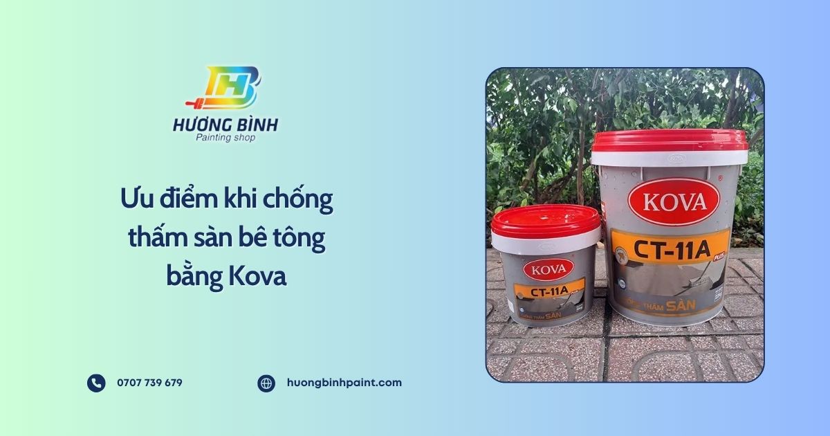 Ưu điểm khi chống thấm sàn bê tông bằng Kova