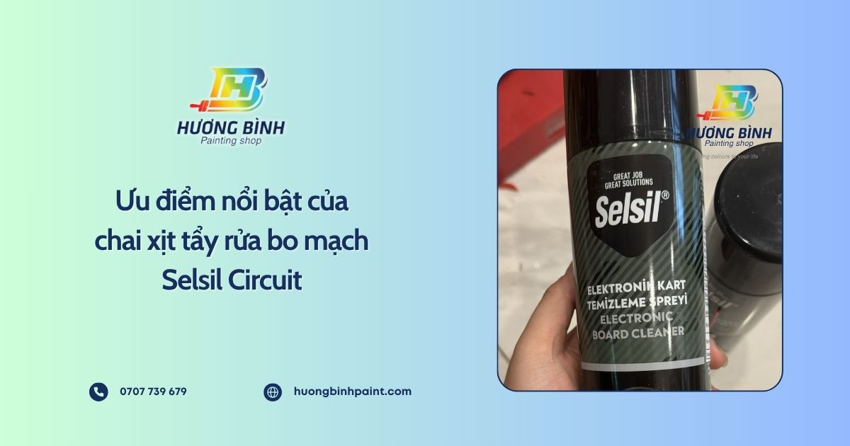 Ưu điểm nổi bật của chai xịt tẩy rửa bo mạch Selsil Circuit