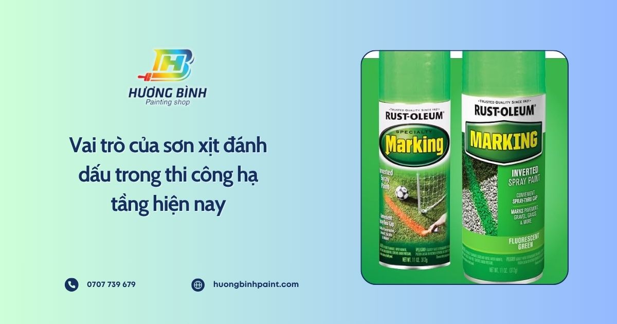 Vai trò của sơn xịt đánh dấu trong thi công hạ tầng hiện nay