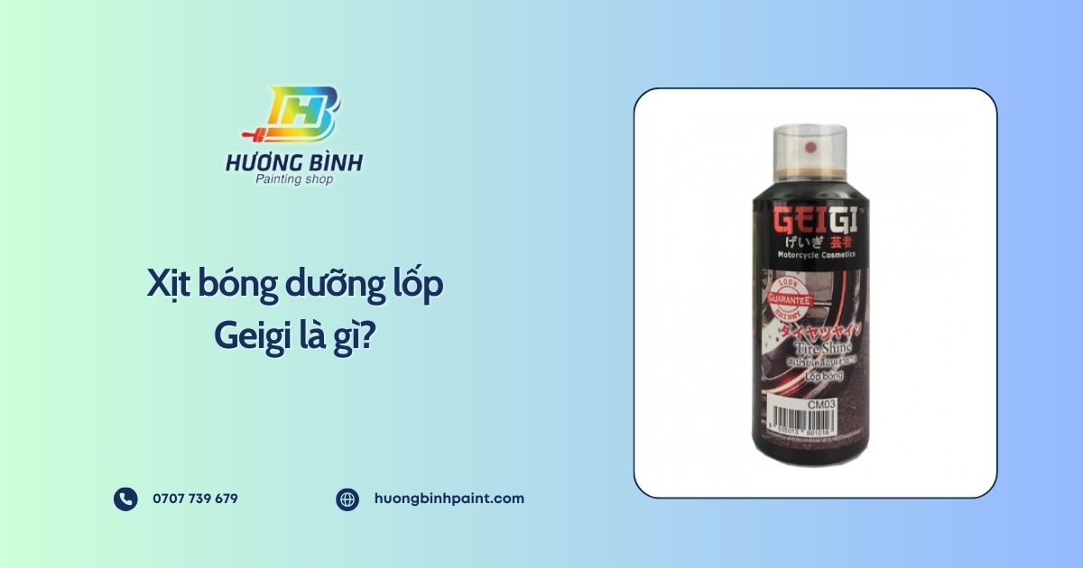 Xịt bóng dưỡng lốp Geigi là gì?