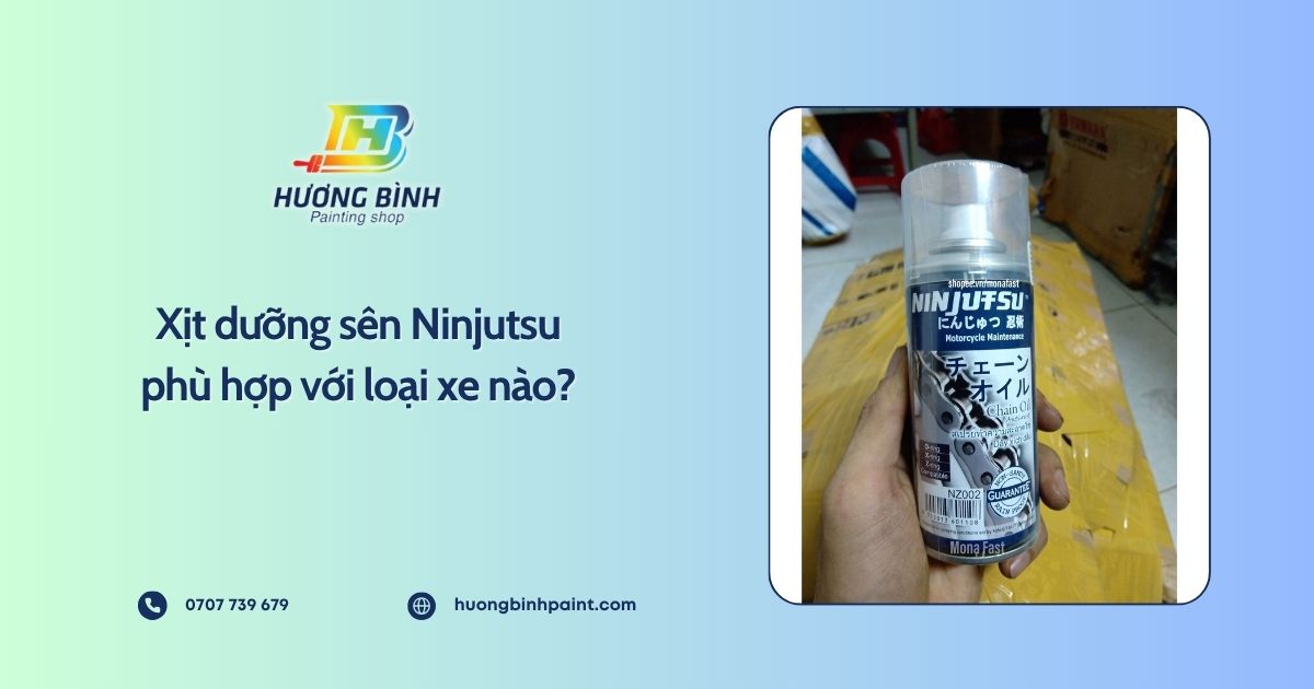 Xịt dưỡng sên Ninjutsu phù hợp với loại xe nào?
